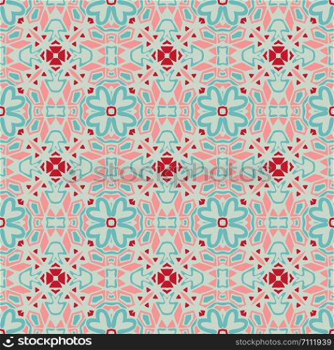 Abstract geometric tiles bohemian ethnic seamless pattern ornamental. Hand drawn graphic print. Seamless vector pattern illustration cute vintage surface pattern