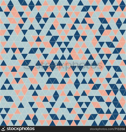Abstract geometric triangle pattern background. Vector illustration