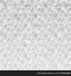 Abstract geometric triangle pattern mosaic overlay on gray and white color background. Vector illustration