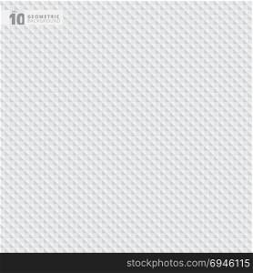 Abstract geometric triangle white and gray pattern background texture, Vector illustration