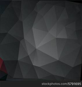 Abstract geometric vector background. Abstract geometric vector background. Black triangles. Low poly