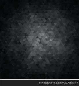Abstract geometric vector background. Black triangles shape. Abstract geometric vector background