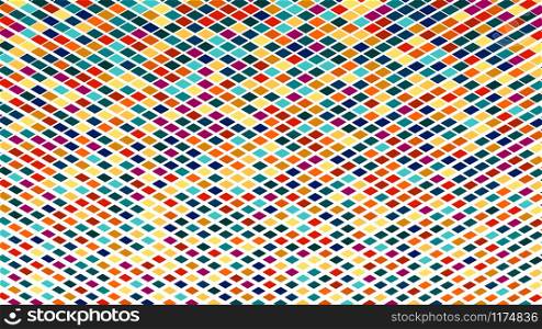 Abstract geometric vector background of diagonal parallel colored rectangles. Stock vector illustration, modern colors for cover design, textiles, theme design backgrounds and textures.