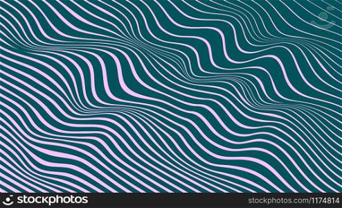 Abstract geometric vector background of diagonal wavy lines. Stock vector illustration, modern colors for cover design, textiles, theme design backgrounds and textures.