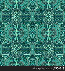Abstract geometric vintage grunge ikat textile design seamless pattern ornamental.. Wallpaper baroque, damask. Seamless vector background. Graphic modern pattern.