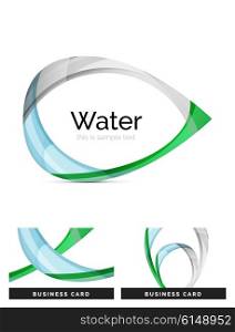Abstract geometric water drop design. Abstract geometric water drop design - logo icon or background