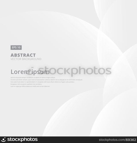 Abstract geometric white and gray with space modern design on Light gray background, vector illustration