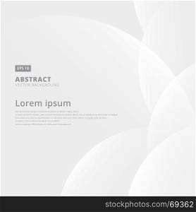 Abstract geometric white and gray with space modern design on Light gray background, vector illustration