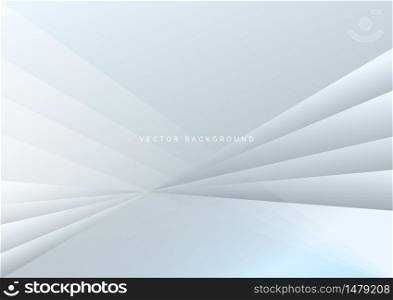 Abstract geometric white and grey diagonal background. You can use for ad, poster, template, business presentation. Vector illustration
