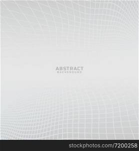 Abstract geometric white & grey abstract perspective background. Vector illustration