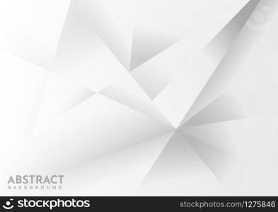Abstract geometric with white and gray background. You can use for template brochure design. poster, banner web, flyer, etc. Vector illustration