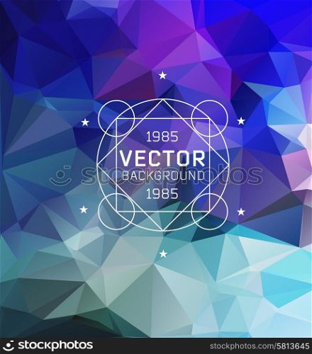 Abstract geometrical background, polygonal design can be used for invitation, congratulation or website