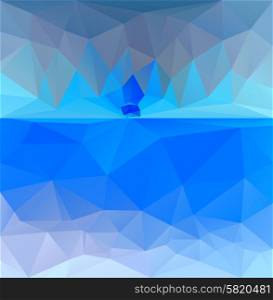 Abstract geometrical background, polygonal design can be used for website