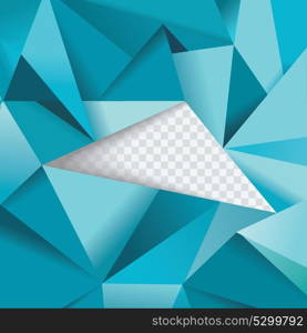 Abstract geometrical background, polygonal design with ragged hole. Vector illustration.