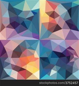 Abstract geometrical background. Vector polygonal design.
