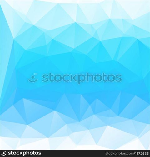 Abstract geometrical background with blue triangles for design
