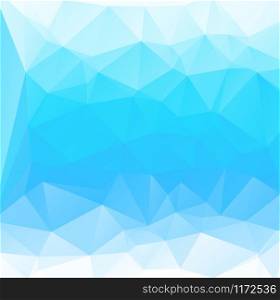 Abstract geometrical background with blue triangles for design
