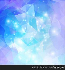 Abstract geometrical background with blue triangles vector illusttration.. Abstract geometrical background with blue triangles vector illusttration