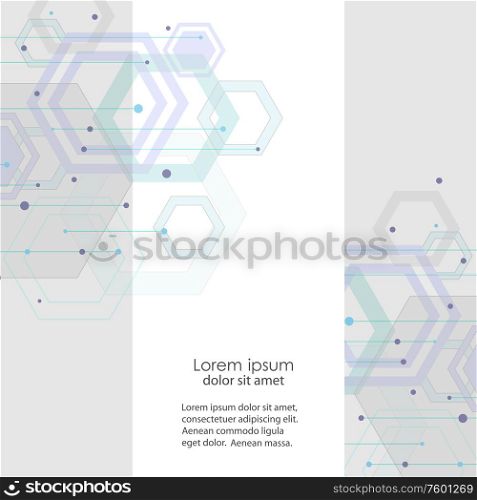 Abstract geometrical background with hexagon pattern elements.. Abstract geometrical background with hexagon pattern elements