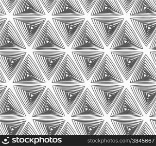 Abstract geometrical pattern. Modern monochrome background.Flat gray with hatched triangles.