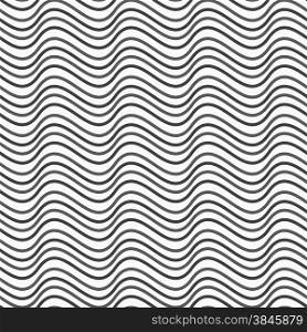 Abstract geometrical pattern. Modern monochrome background.Flat gray with horizontal wave texture.