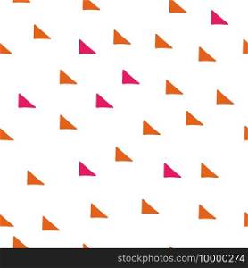 Abstract geometrical seamless pattern scandinavian. Vector triangle ornament with orange and red colors. Simple texture for nordic wallpaper, fills, web page background.. Abstract geometrical seamless pattern scandinavian. Vector triangle ornament with orange and red colors. Simple texture for nordic wallpaper, fills, web page background