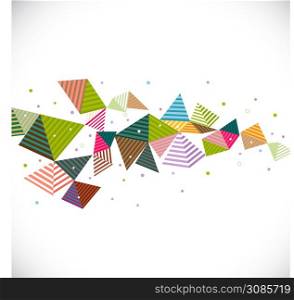 abstract geometrical strip with creative line and triangle graphic concept and decoration, vector illustration