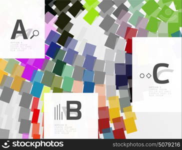 Abstract geometrical texture with infographic options. Abstract geometrical texture with infographic options. Vector template background for print workflow layout, diagram, number options or web design banner