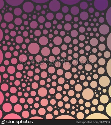 Abstract geometry background made from circles (with same spacing) on dark background. Abstract background made from circles on dark background