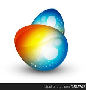 Abstract glass shape vector background