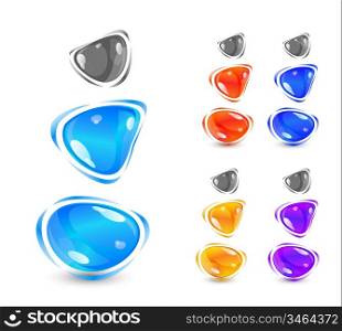 Abstract glass shapes
