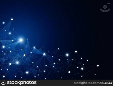 Abstract global network connection background vector illustration