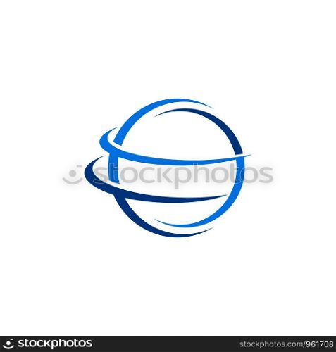 Abstract Globe Business vector logo template icon illustration design
