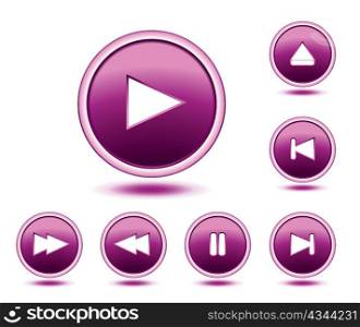 abstract glossy buttons