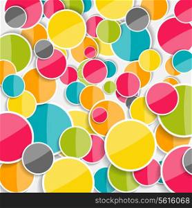 Abstract Glossy Circle Background Vector Illustration. EPS10