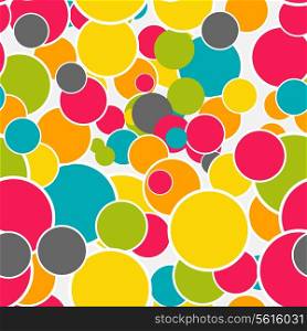 Abstract Glossy Circle Seamless Pattern Background Vector Illustration.