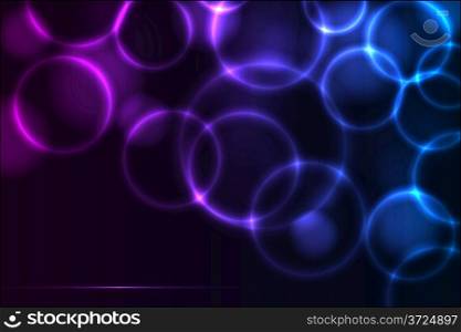 Abstract glowing lights vector background. EPS10 file.