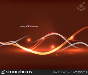 Abstract glowing lines