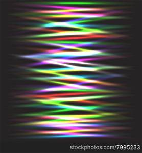 Abstract glowing rainbow rays striped artistic vector background