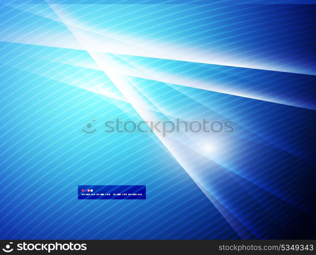 Abstract glowing vector straight lights