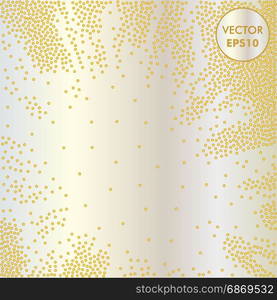 Abstract Gold Background. Dotted Vector Illustration. Metal texture.. Golden texture. Vector gold background.