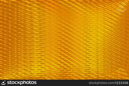 Abstract gold background. Vector illustrated wallpaper with wavy lines.