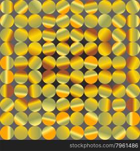Abstract gold circle shape pattern background