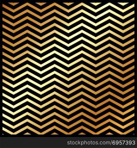 Abstract gold color chevron pattern on black color background and texture. Vector illustration. Abstract gold color chevron pattern on black color background an