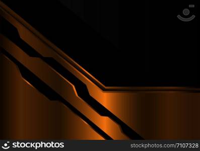 Abstract gold futuristic on black design modern futuristic background vector illustration.