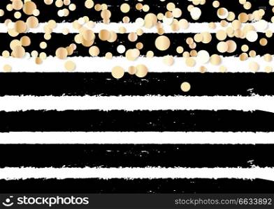 Abstract gold glitter background with polka dot confetti. Vector illustration EPS10. Abstract gold glitter background with polka dot confetti. Vector illustration