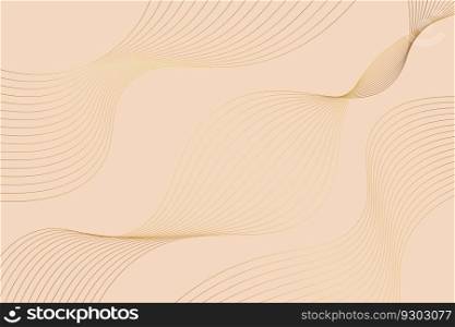 Abstract gold light threads background. Vector illustration. Abstract gold light threads background