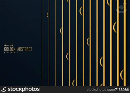 Abstract gold line pattern of geometric design cover background. Decorate for ad, poster, template, artwork. illustration vector eps10