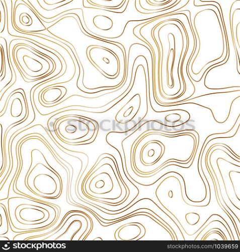 Abstract gold line waves design on white background - Vector Illustration