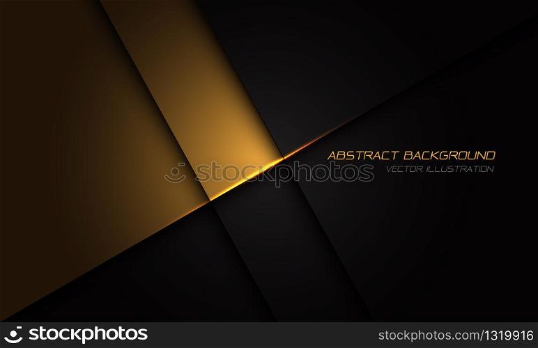 Abstract gold on black metallic texture with simple text design modern luxury futuristic background vector illustration.